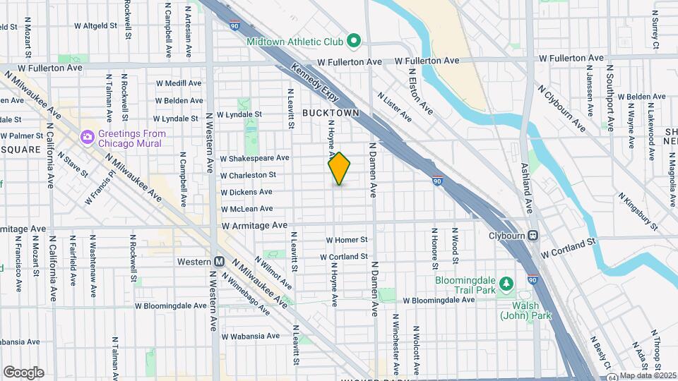 2057 W Dickens Ave, Unit 1N Map and Location Details