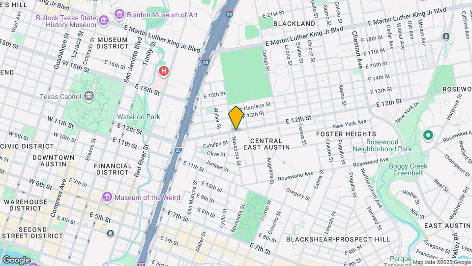 1205 E 12th St Map and Location Details