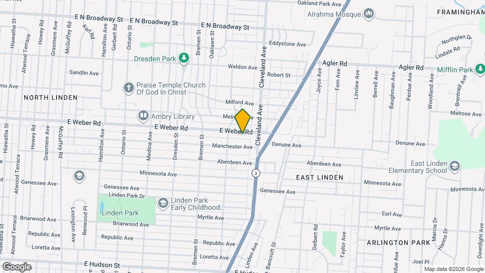 1695 E Weber Rd Map and Location Details