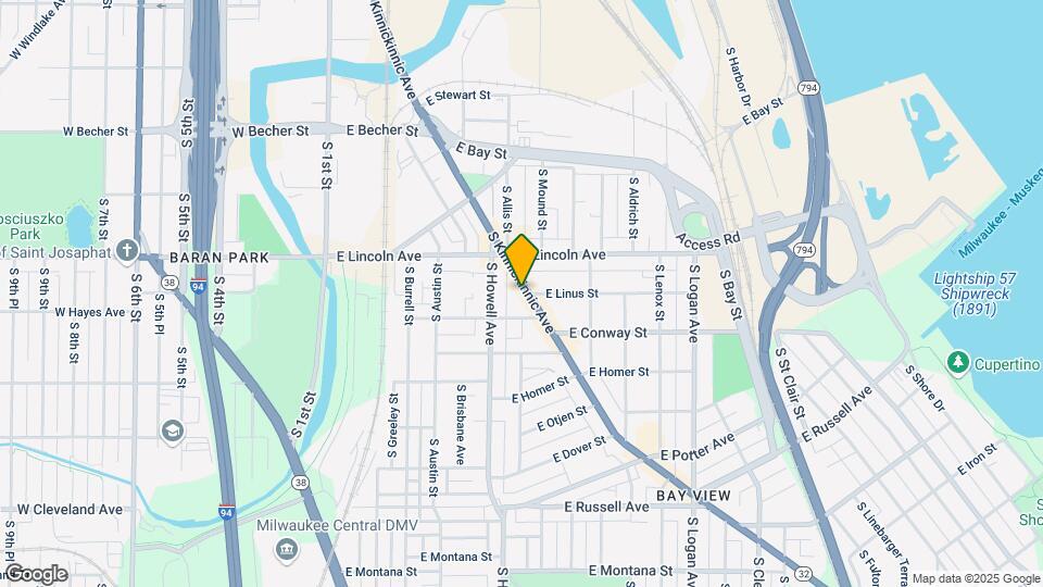 2353 S Kinnickinnic Ave Map and Location Details
