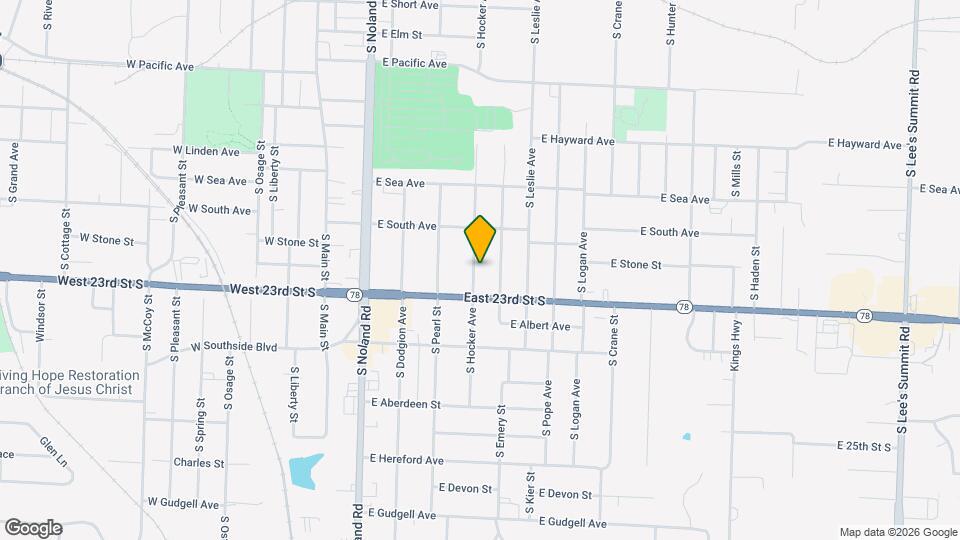 1125 S Hocker Ave Map and Location Details