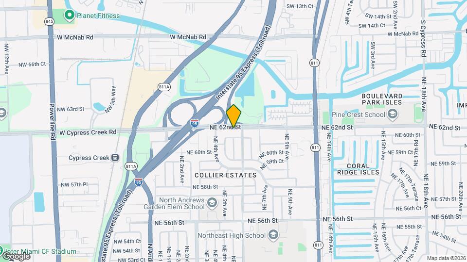 540 NE 61st Ct Map and Location Details