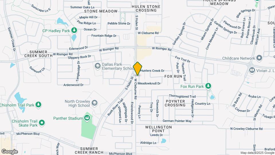 8724 Hunters Creek Dr Map and Location Details