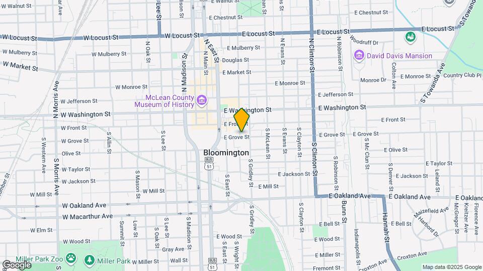 302 E Grove St, Unit B Map and Location Details