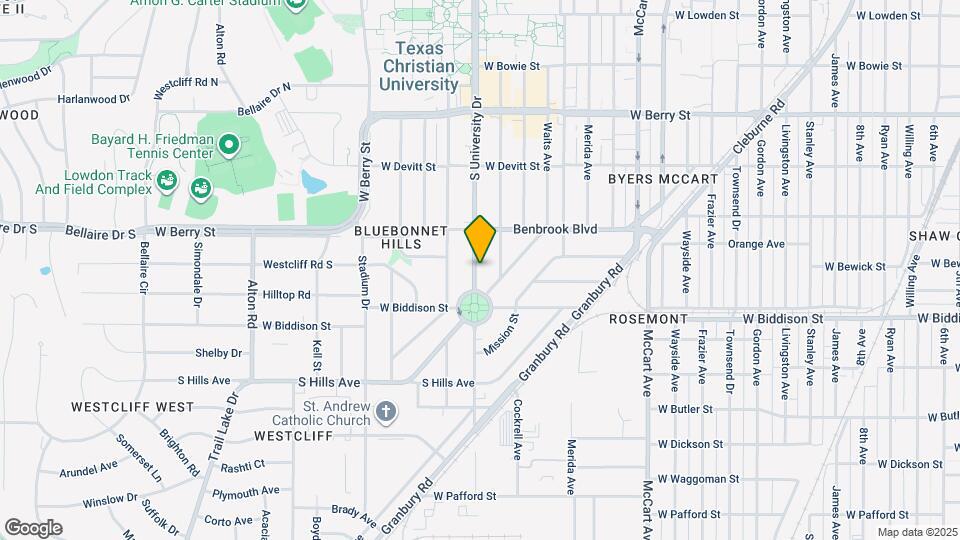 3409 S University Dr Map and Location Details