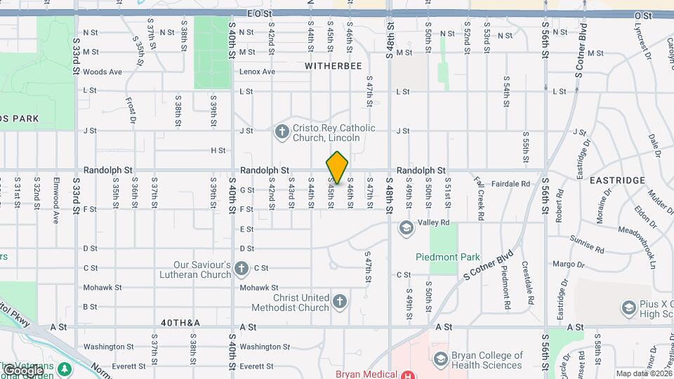 864 S 45th St Map and Location Details