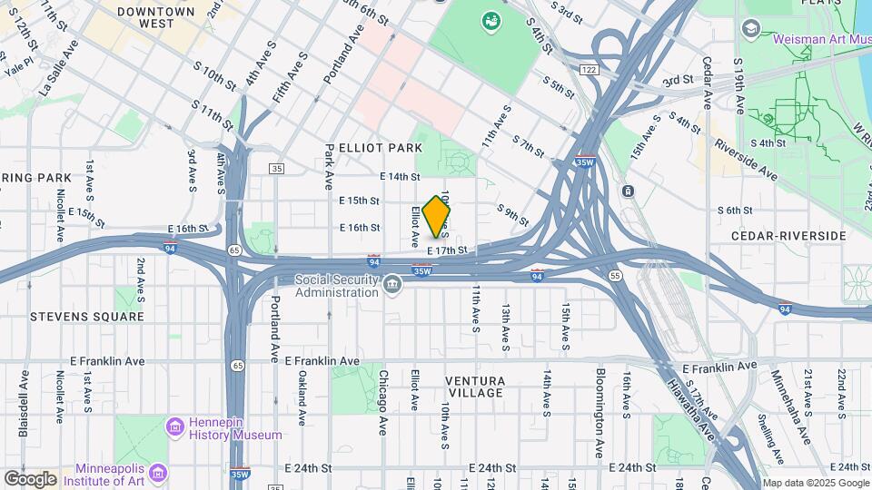 918 E 17th St Map and Location Details