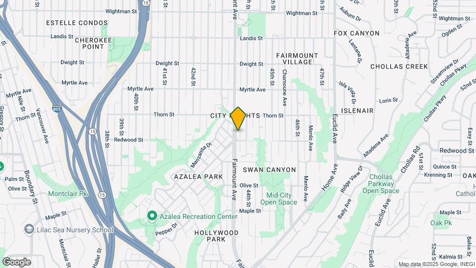 3121-3125 Fairmount Ave Map and Location Details