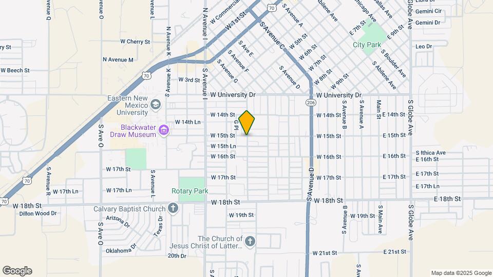 1504 S Avenue G Map and Location Details