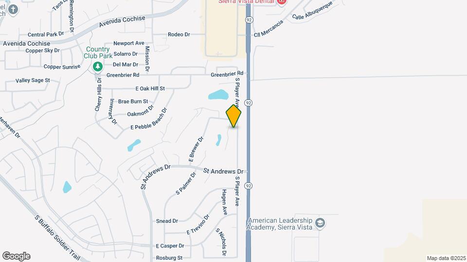 2622 S Player Ave Map and Location Details
