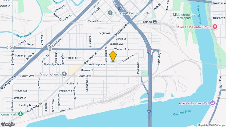 414 Walbridge Ave Map and Location Details