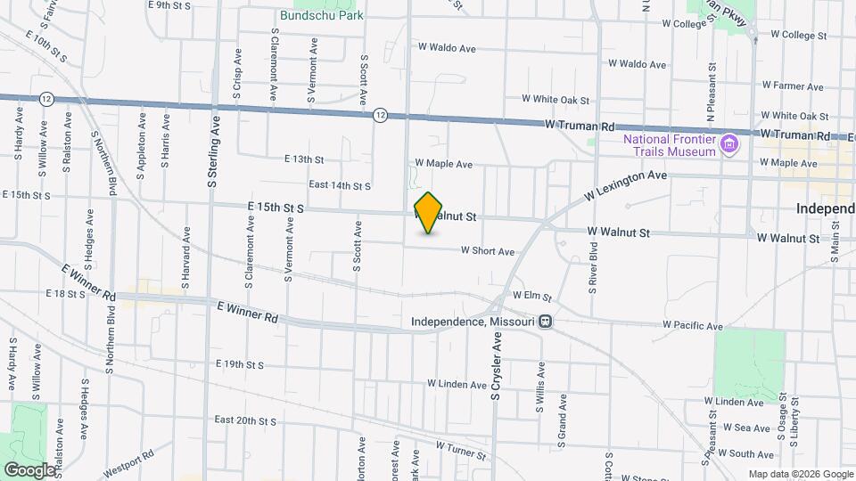 1602 W Short Ave Map and Location Details