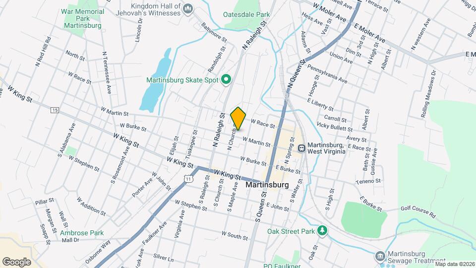 314 W Martin St Map and Location Details