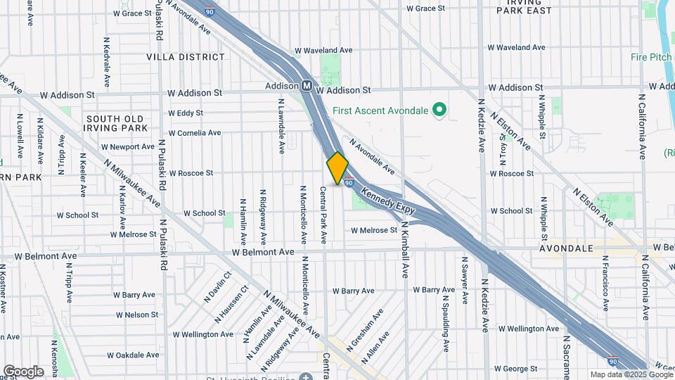 3330 N Drake Ave, Unit #B Map and Location Details