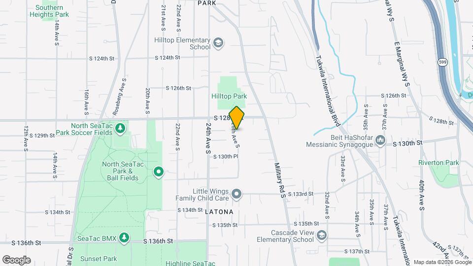 12830 26th Ave S Map and Location Details