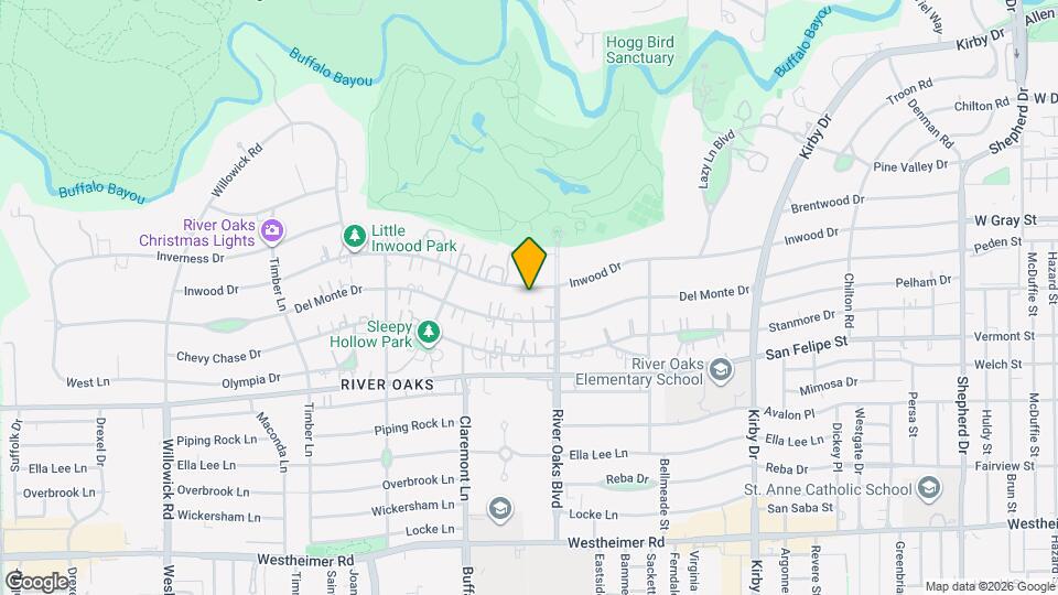 3325 Inwood Dr Map and Location Details