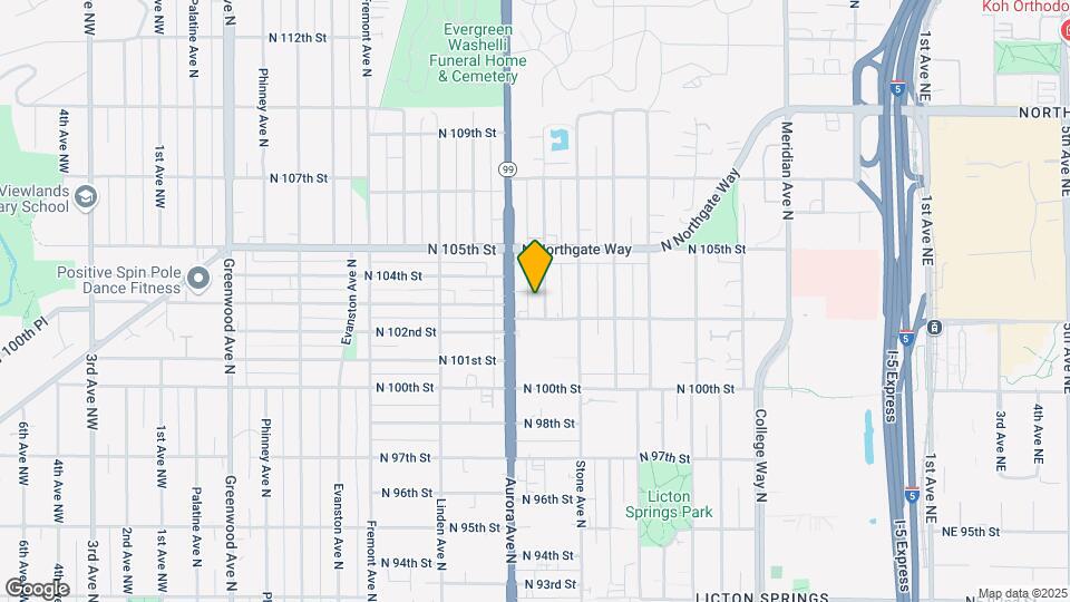 10315 Midvale Ave Mapa y Detalles de la Ubicación