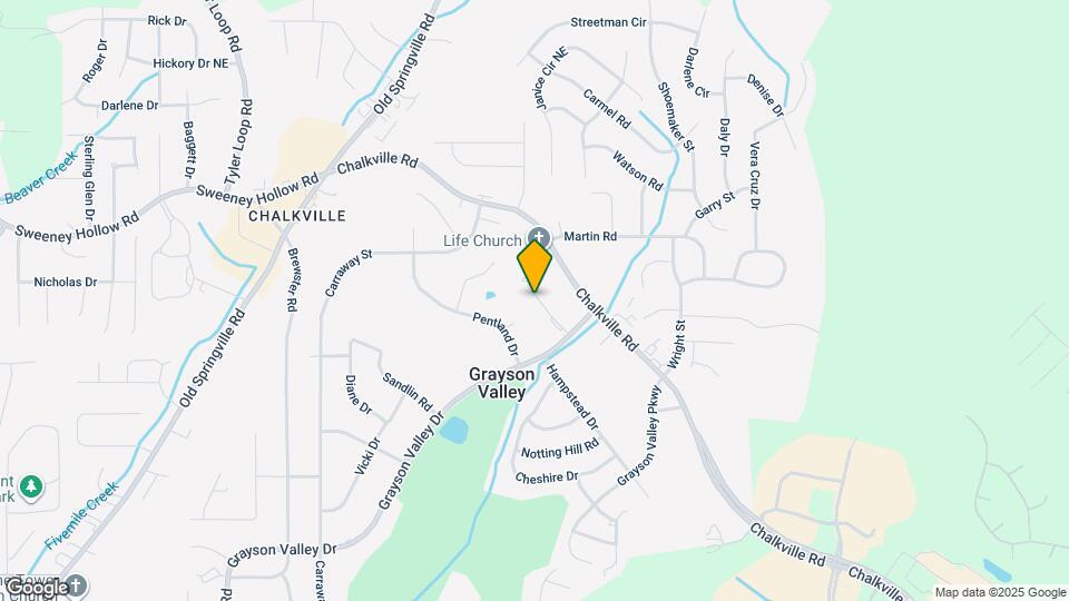 2342 Grayson Valley Cir Map and Location Details