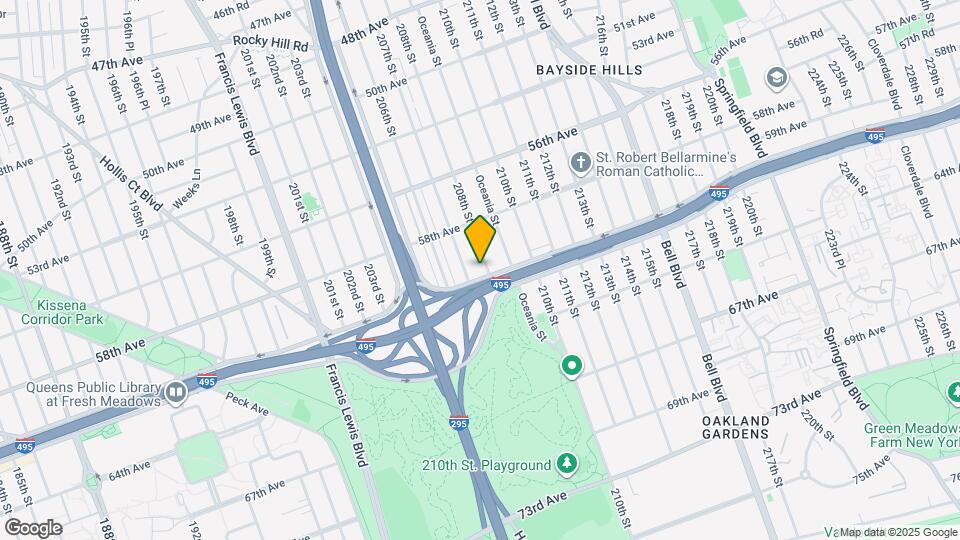 58-52 208th St Map and Location Details