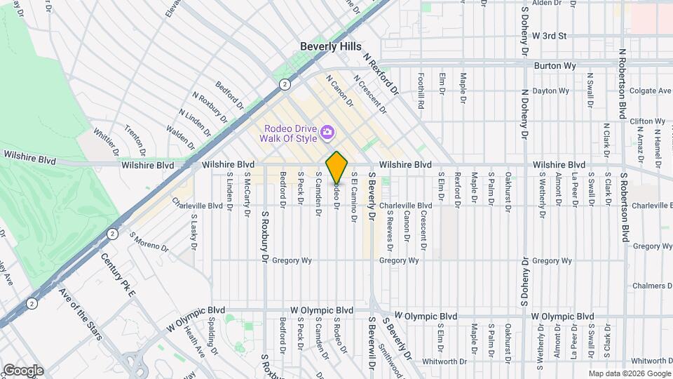 155 S Rodeo Dr Map and Location Details