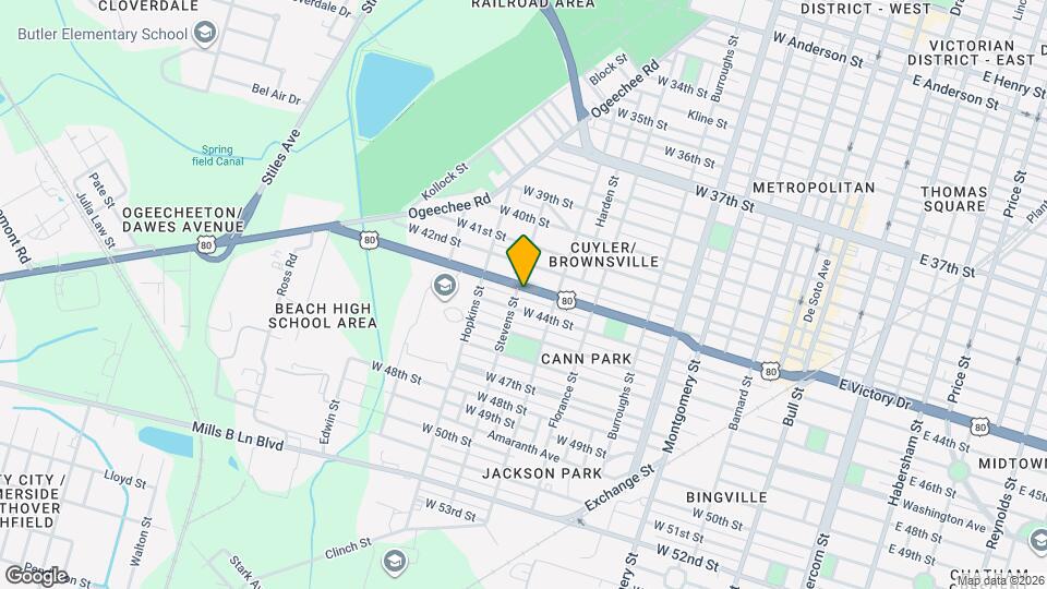 923 W Victory Dr Map and Location Details