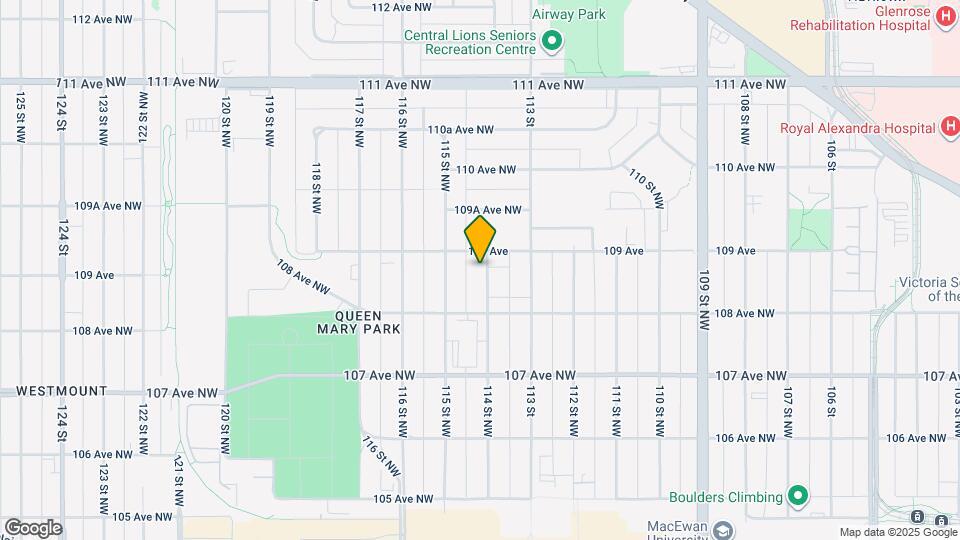 10830-10114 114 St NW Map and Location Details