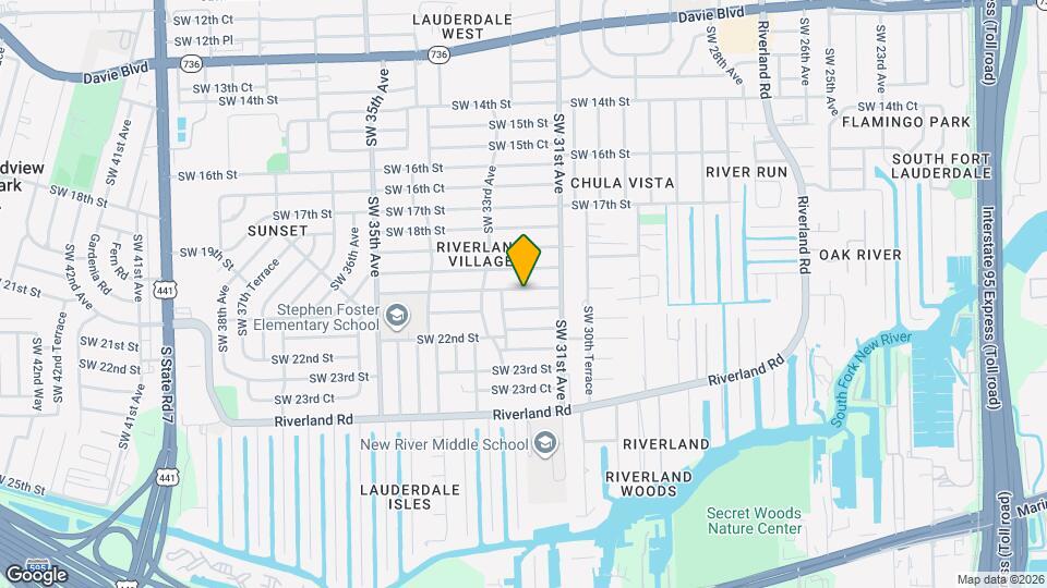3160 SW 20th Ct Map and Location Details