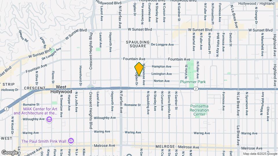 1140 N Ogden Dr Map and Location Details