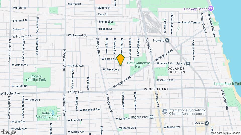 7350 N Damen Ave Map and Location Details