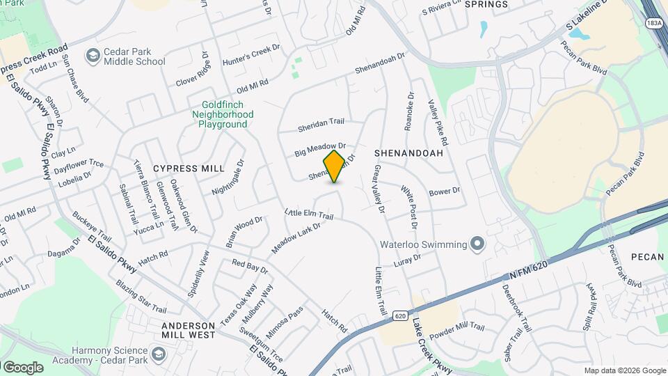 1006 Redbird Dr Map and Location Details