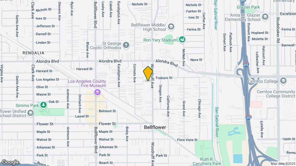 16229 Woodruff Ave Map and Location Details