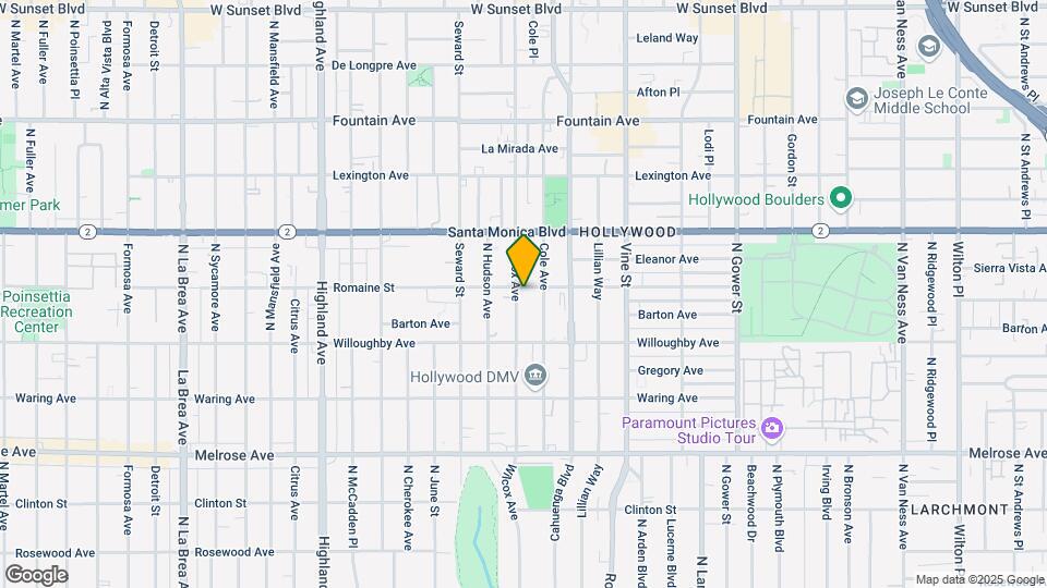 956 Wilcox Ave, Los Angeles Map and Location Details