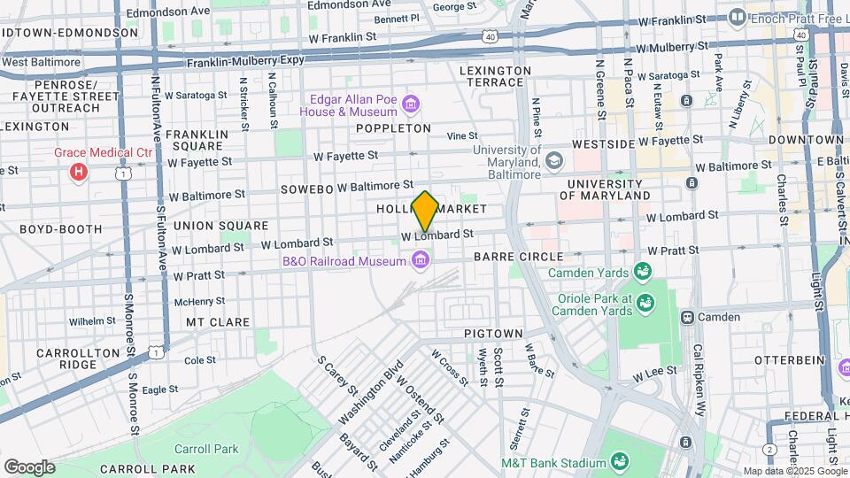 905 W Lombard St Map and Location Details