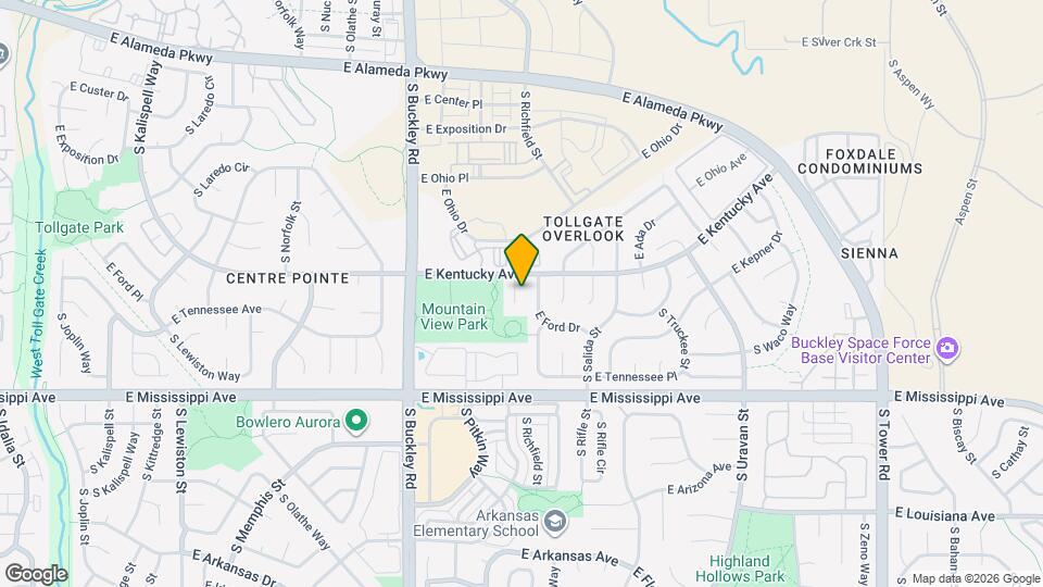 922 S Quintero Ct Map and Location Details