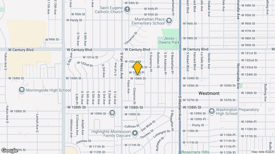 2061 W 104th St Mapa y Detalles de la Ubicación