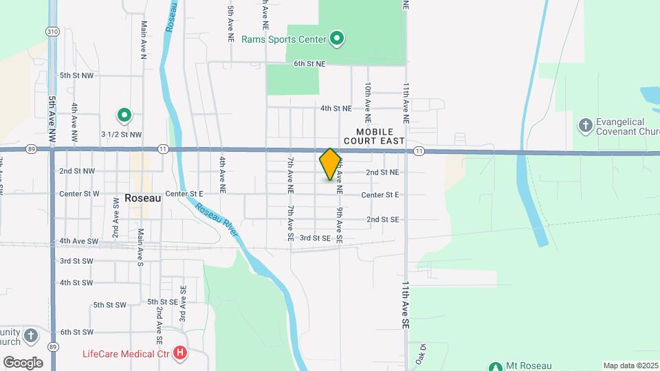 809 Center St E Map and Location Details