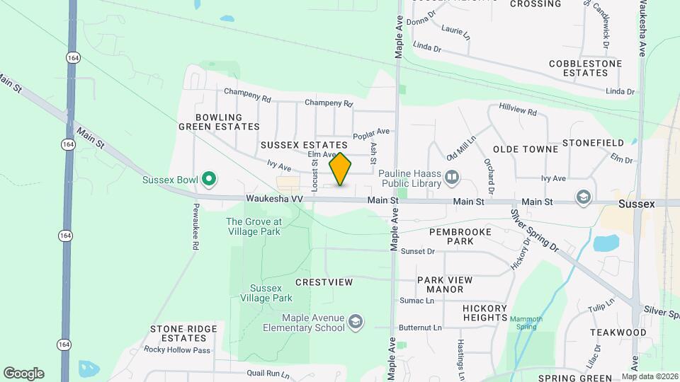 N64W24170 Main St, Unit Upper Map and Location Details