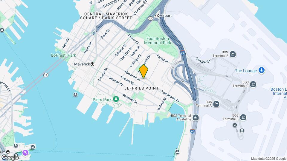 300 Maverick St Mapa y Detalles de la Ubicación