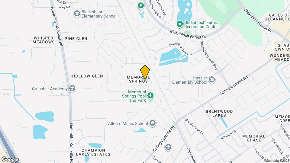 18018 Melissa Springs Dr, Unit 210565 Map and Location Details