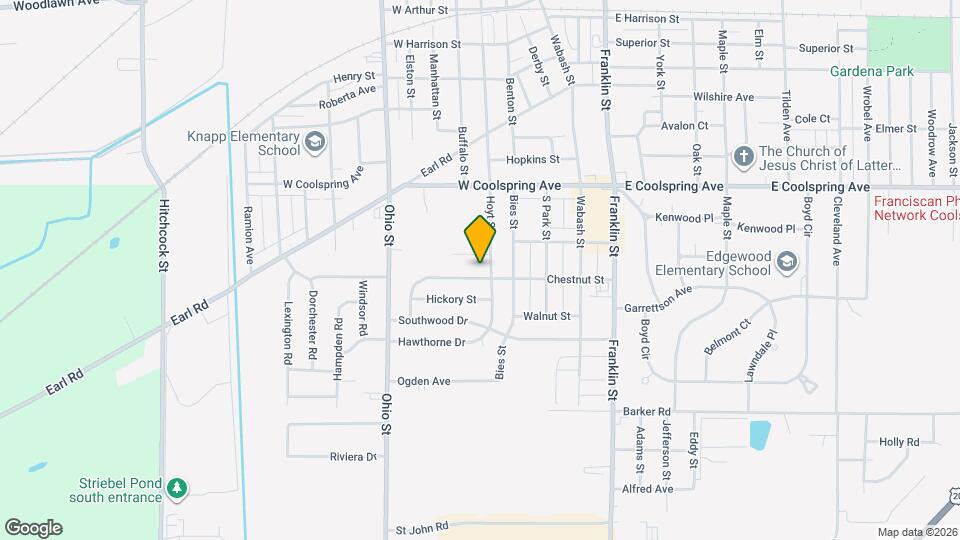 303 Chestnut St Map and Location Details