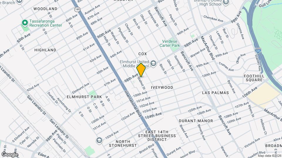 9836 Walnut St Map and Location Details