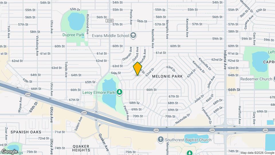 6309 Nashville Dr Map and Location Details