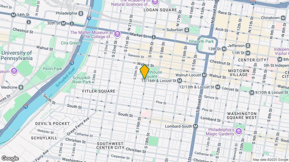 1900 Rittenhouse Square Map and Location Details