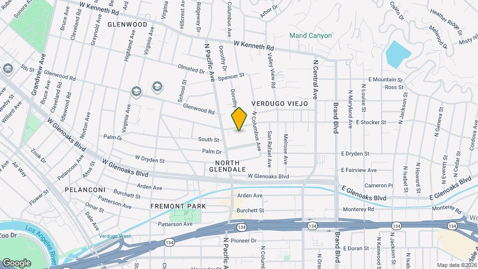 432 W Stocker St Mapa y Detalles de la Ubicación