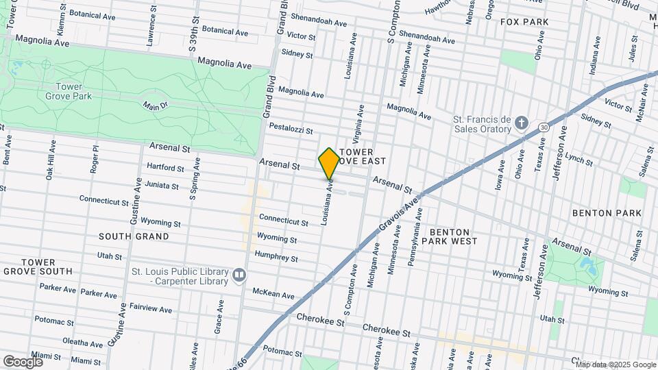 3401 Hartford St Map and Location Details
