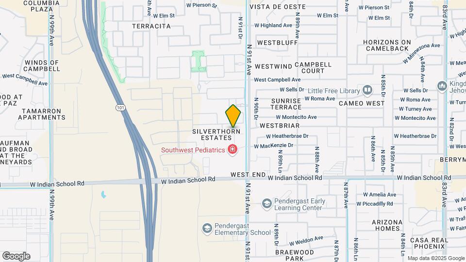 9126 W Serrano St Map and Location Details