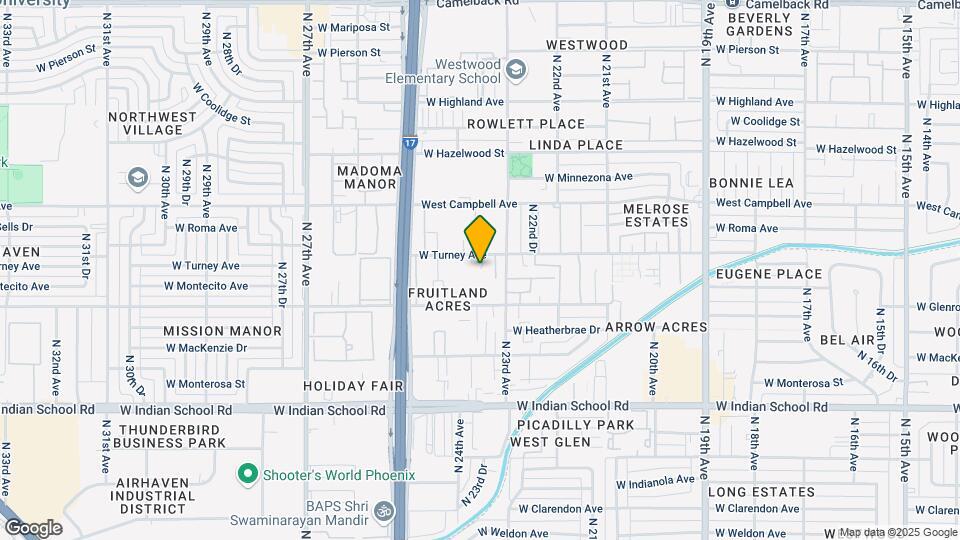 2325 W Turney Ave Map and Location Details