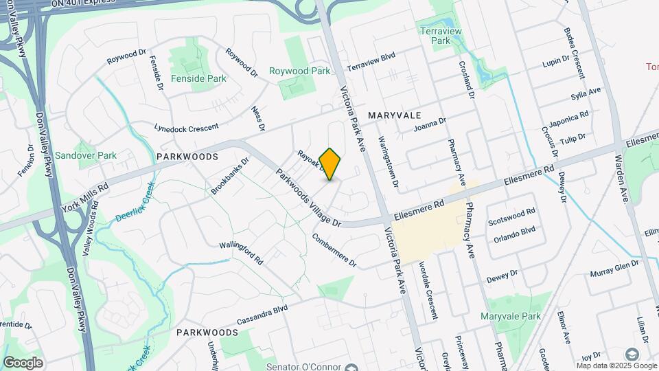 121 Combermere Dr Apartments Map and Location Details