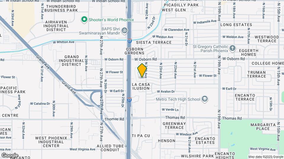 2411 W Cheery Lynn Rd Map and Location Details