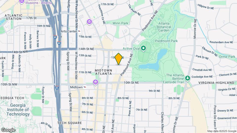 205 12th St NE, Unit 1 Map and Location Details